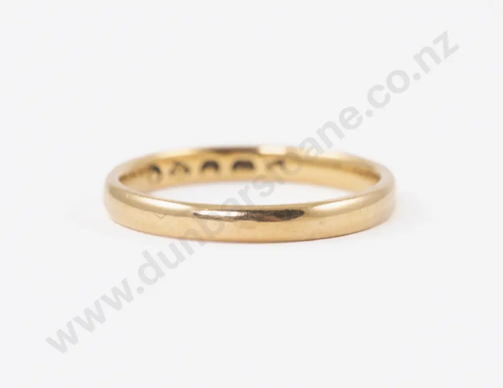 22ct Plain Wedding Band Image 1++