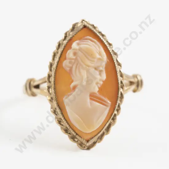 9ct Classical Portrait Cameo Ring