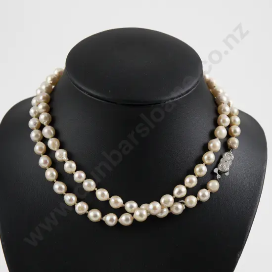 Single Strand Fresh Water Pearl Necklace