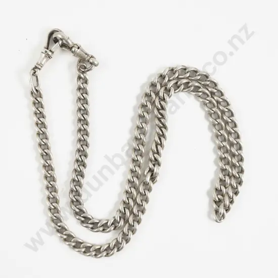 S/S Curb Link Pocket Watch Fob Chain