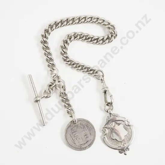 S/S Curb Link Albert Chain