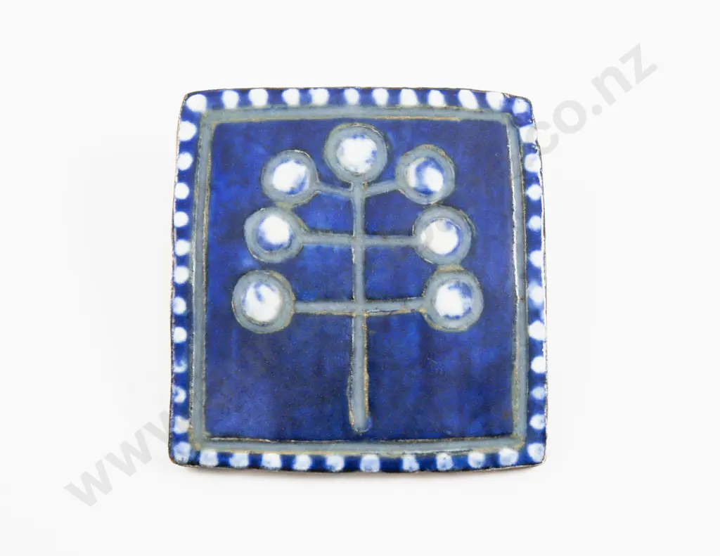 Vintage Karin Org Aase (Denmark) Ceramic Brooch Image 1++