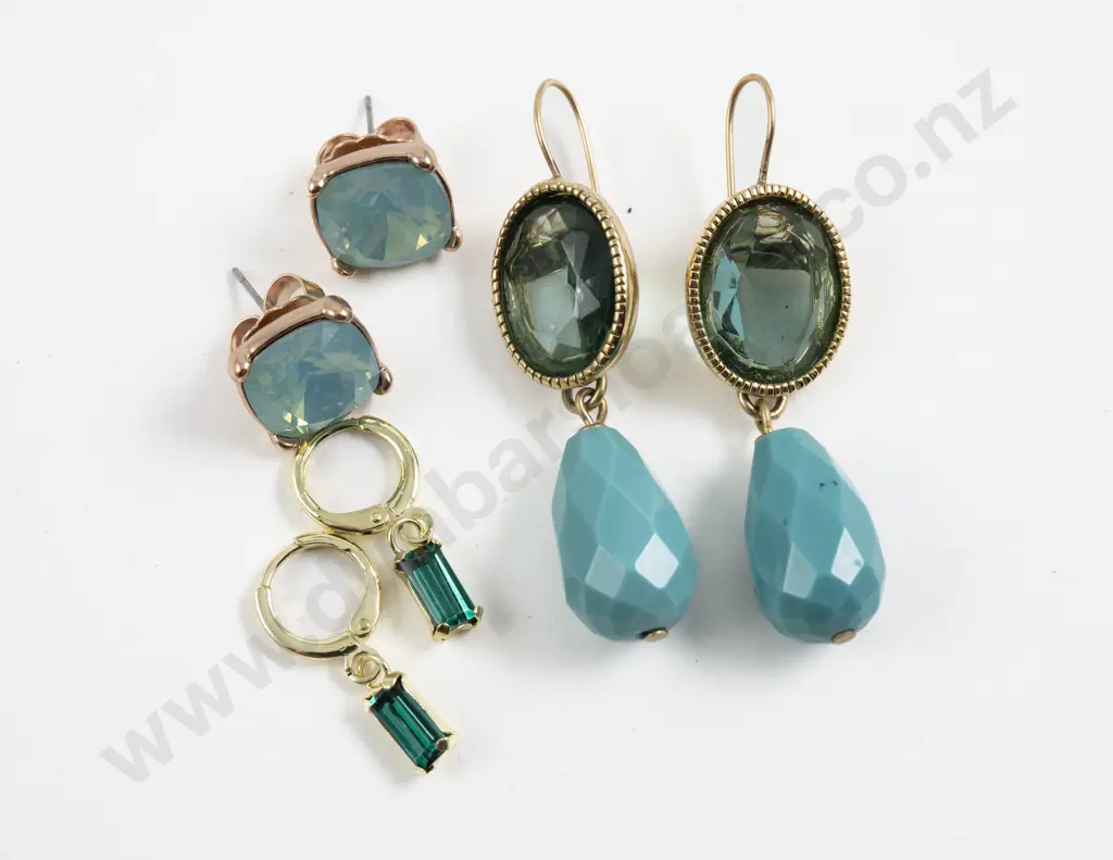 Pair Monet and Mimco Gem Stone Earrings with Other Image 1++