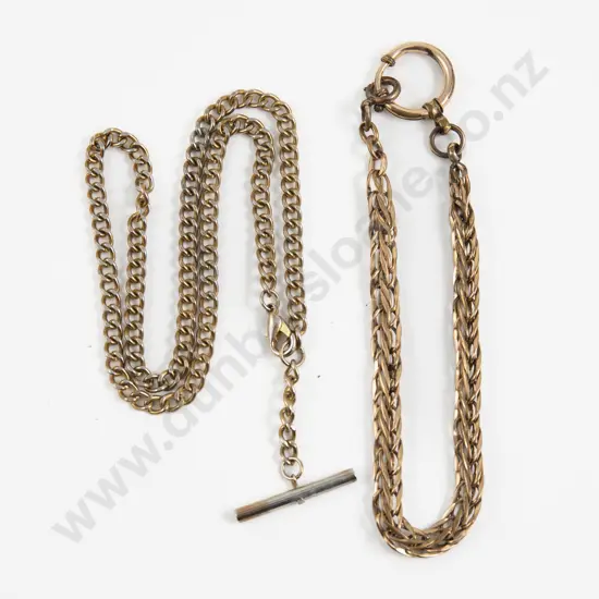 Gold Plated Fancy Link Albert Chain Chain and Other