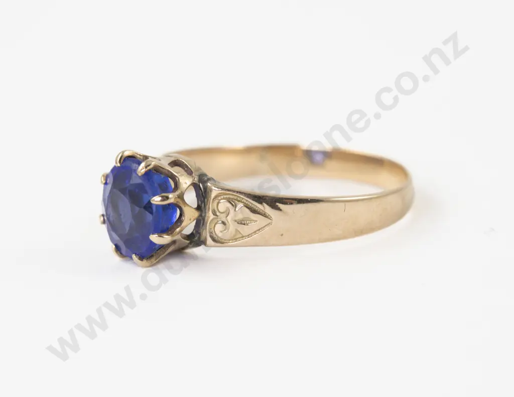 15ct Single Stone Topaz Ring Image 1++