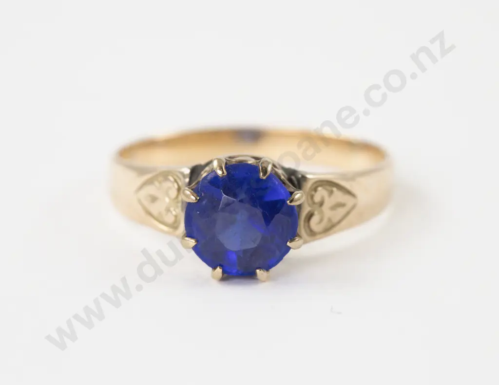 15ct Single Stone Topaz Ring Image 1++