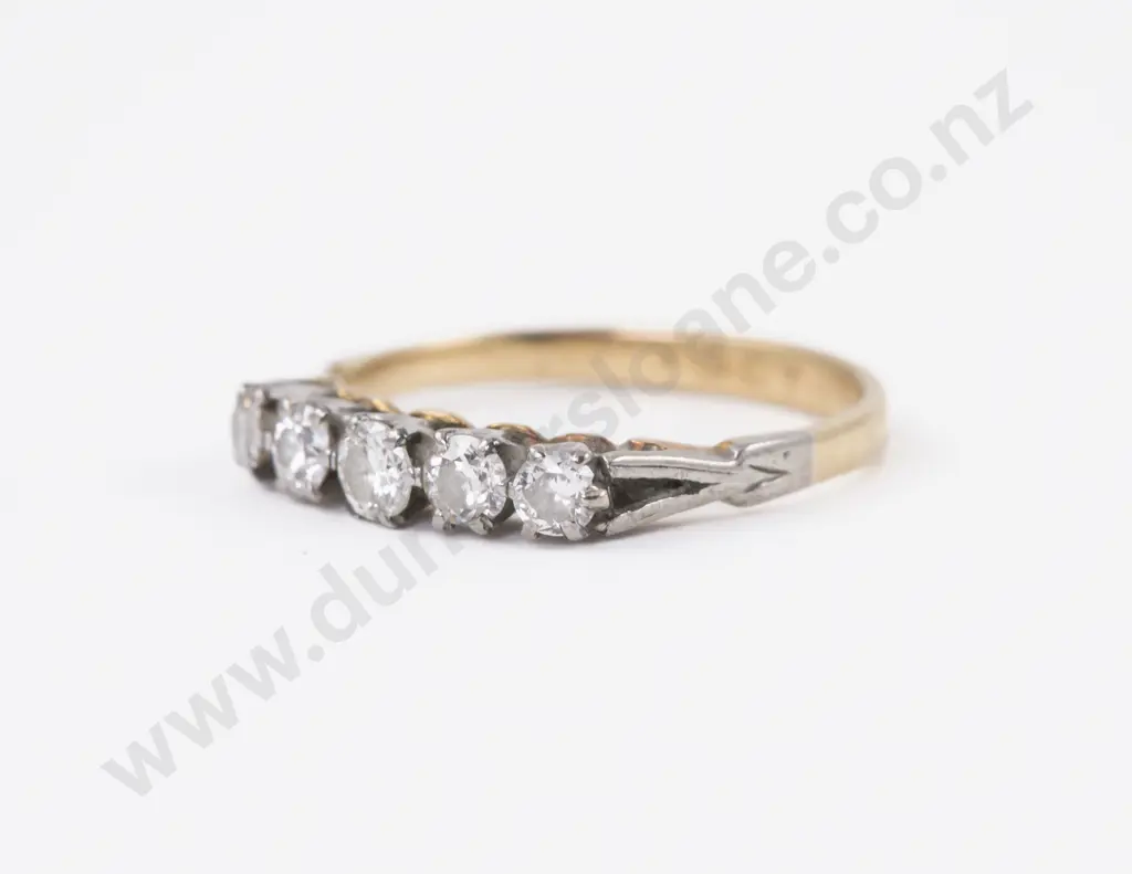 18ct Five Stone Diamond Ring Image 1++