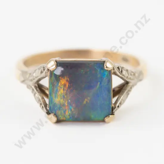 9ct Single Opal Ring