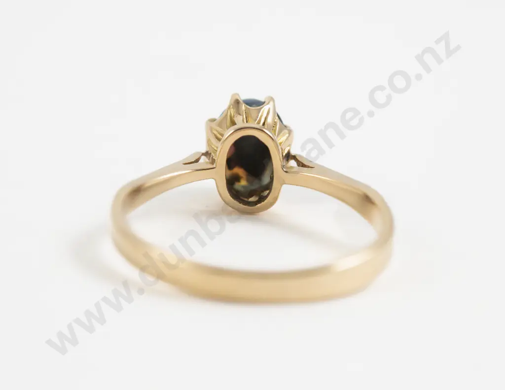 18ct Single Stone Opal Ring Image 1++