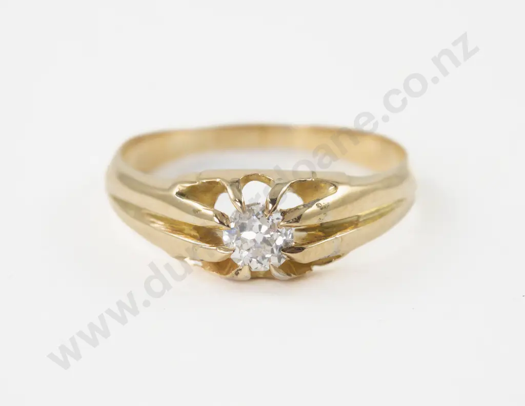 18ct Solitaire Diamond Ring Image 1++