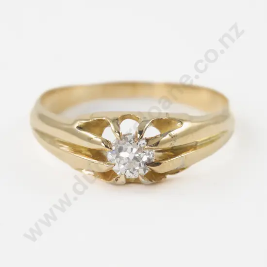 18ct Solitaire Diamond Ring