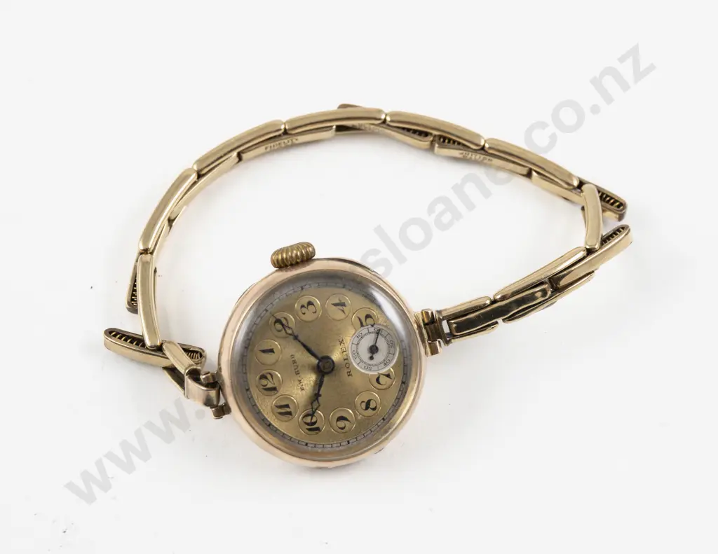 Vintage 9ct Cased Rolex Ladies Wrist Watch Image 1++