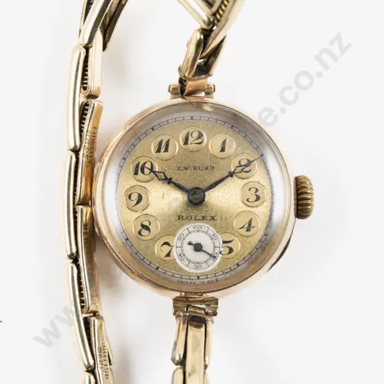 Vintage 9ct Cased Rolex Ladies Wrist Watch