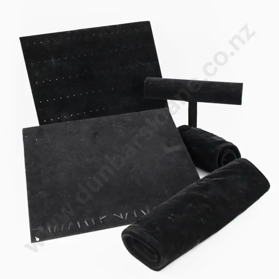 Collection of Assorted Velvet Jewellery Holder Display Stands etc