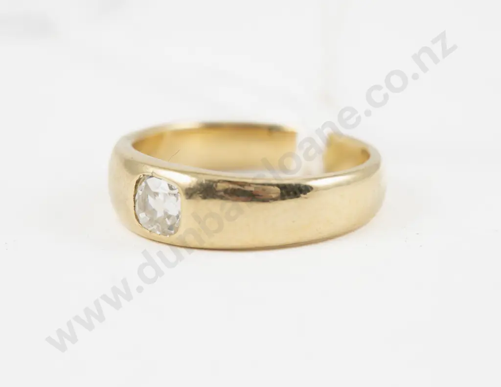18ct Solitaire Diamond Ring Image 1++