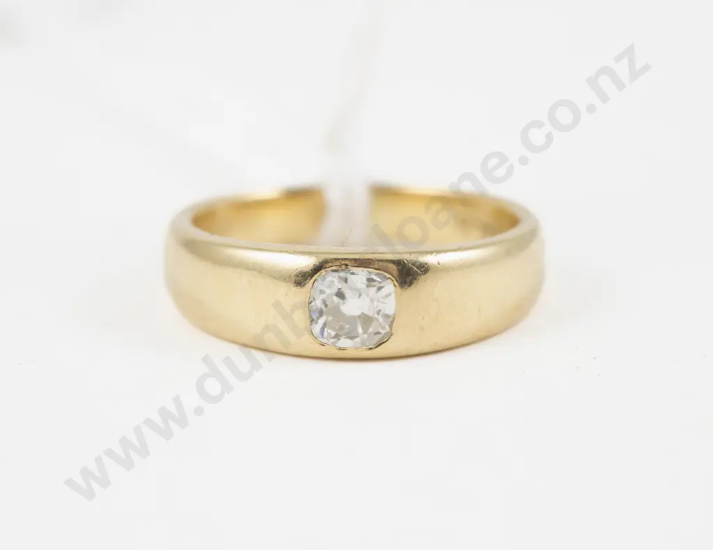 18ct Solitaire Diamond Ring Image 1++
