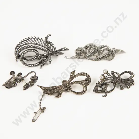 Collection of Assorted S/S Marcasite Jewellery