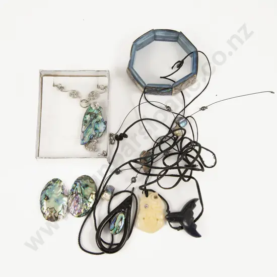 Collection of Assorted Paua Jewellery and Two Others