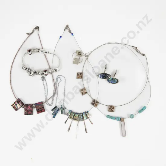 Collection of Assorted S/S Jewellery with Pandora Style Charm Bracelet and Others