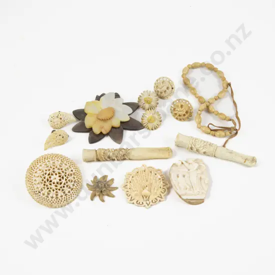 Collection of Assorted Ivory Jewellery and Others