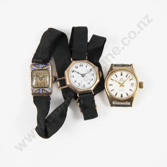 Two Vintage 9ct Cased Ladies Wrist Watch with Other