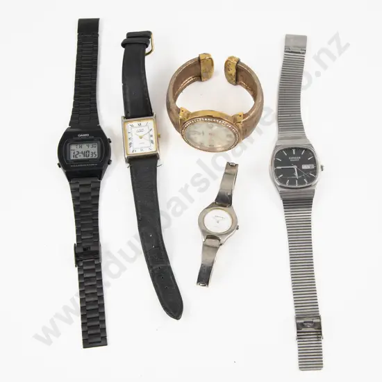 Collection of Five Various Wrist Watches incl Cartier