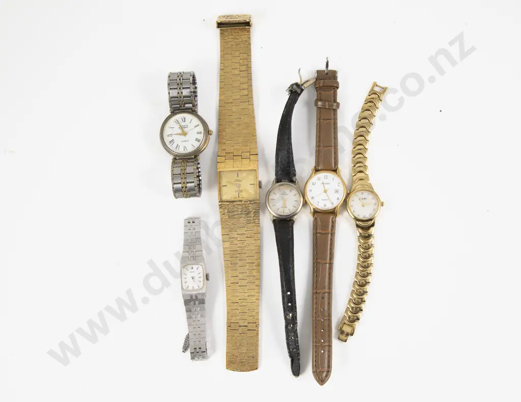 Collection of Six Various Wrist Watches incl Cartier Image 1++