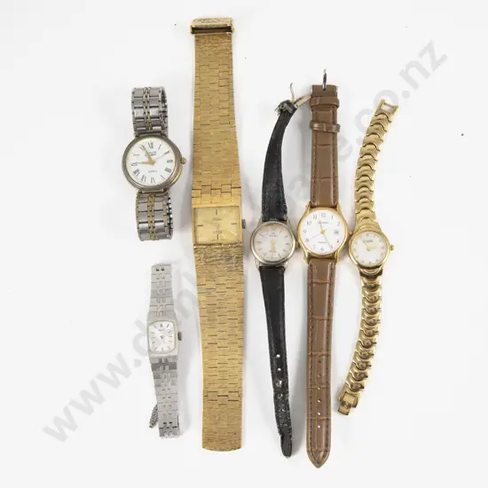Collection of Six Various Wrist Watches incl Cartier