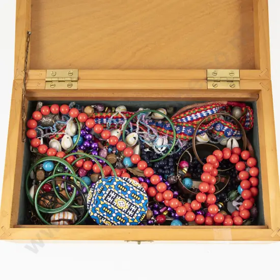 Collection of Assorted Costume Jewellery and Jewellery Box