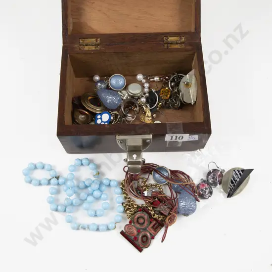 Collection of Assorted Costume Jewellery and Jewellery Box