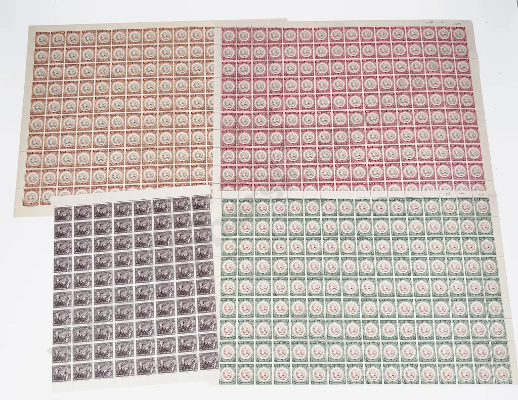 NZ Mint Stamp Sheets 1952 53 56 55 1963 Health Image 1++