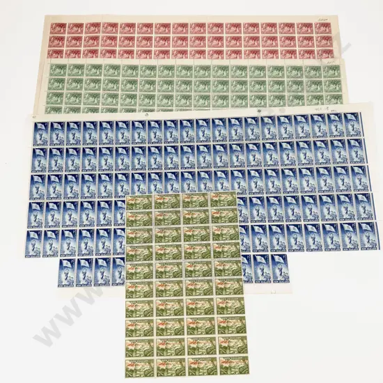NZ Mint Stamp Sheets 1952 53 56 55 1963 Health