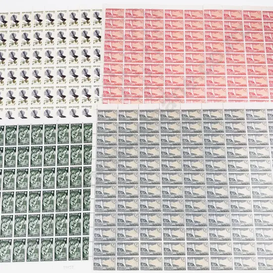 NZ Mint Stamp Sheets 1945 51 53 54 57 65 Health and Assorted