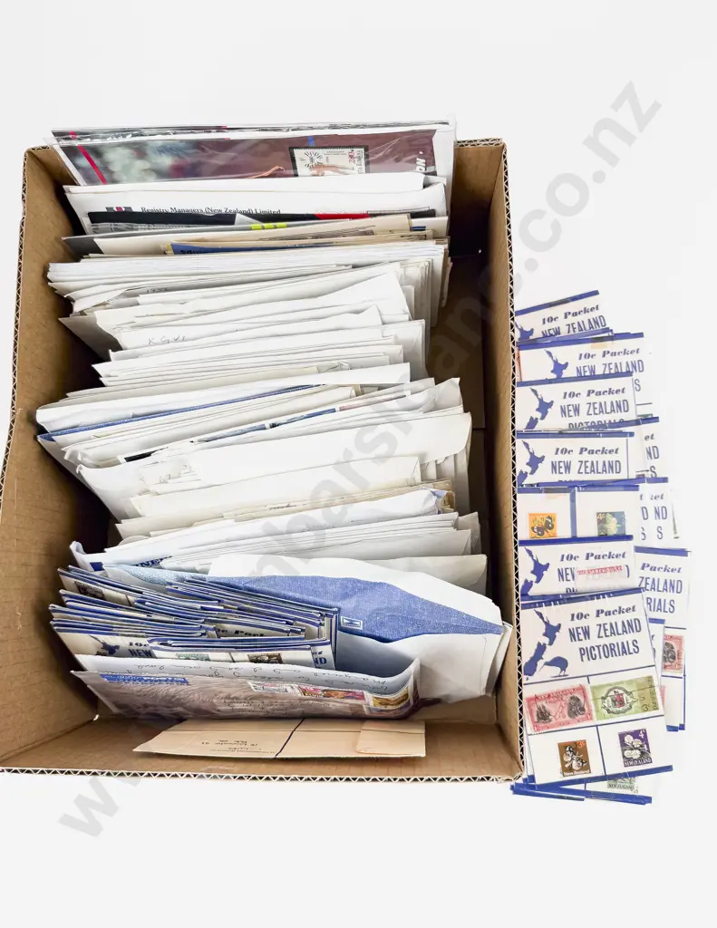 Qty Vintage NZ and World FDC's with Envelope Semi Sorted Loose Stamps Image 1++