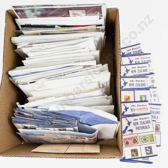 Qty Vintage NZ and World FDC's with Envelope Semi Sorted Loose Stamps