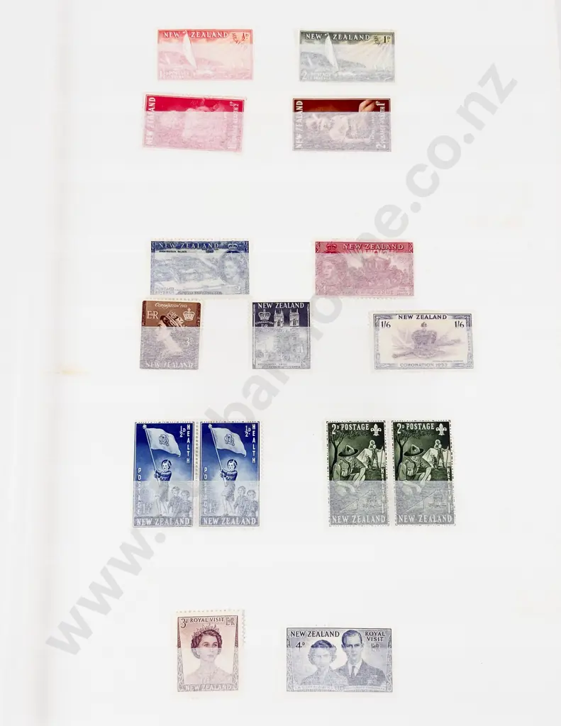 Stock Book Album NZ Mint Stamps Pre-decimal and Decimal Image 1++