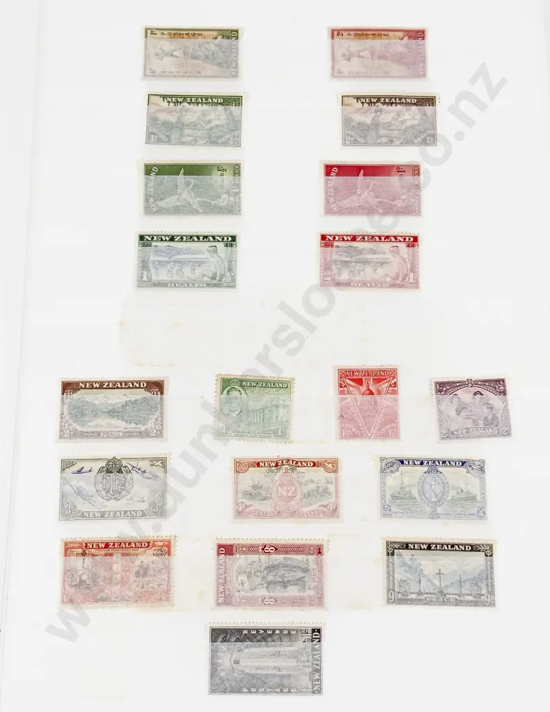 Stock Book Album NZ Mint Stamps Pre-decimal and Decimal Image 1++