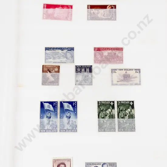 Stock Book Album NZ Mint Stamps Pre-decimal and Decimal
