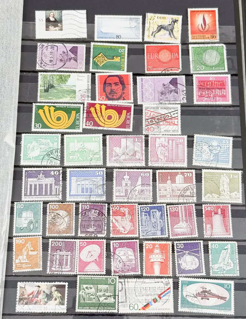 Vintage Stock Book Album Austria Germany Netherlands and Spain Stamps Image 1++
