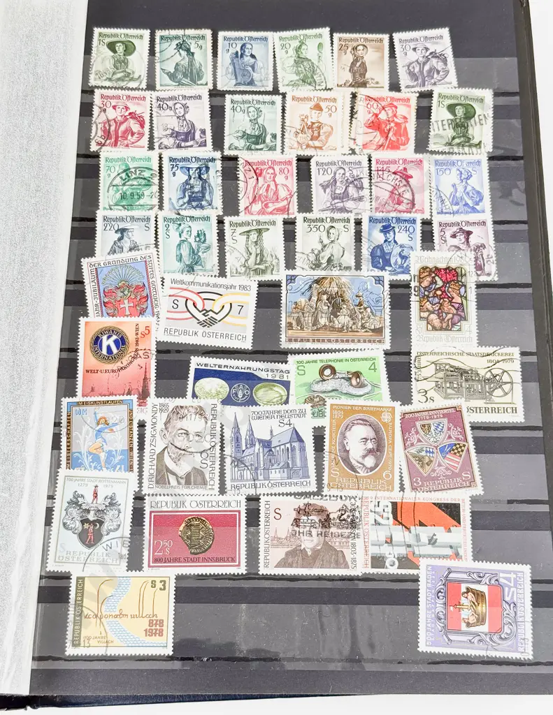 Vintage Stock Book Album Austria Germany Netherlands and Spain Stamps Image 1++