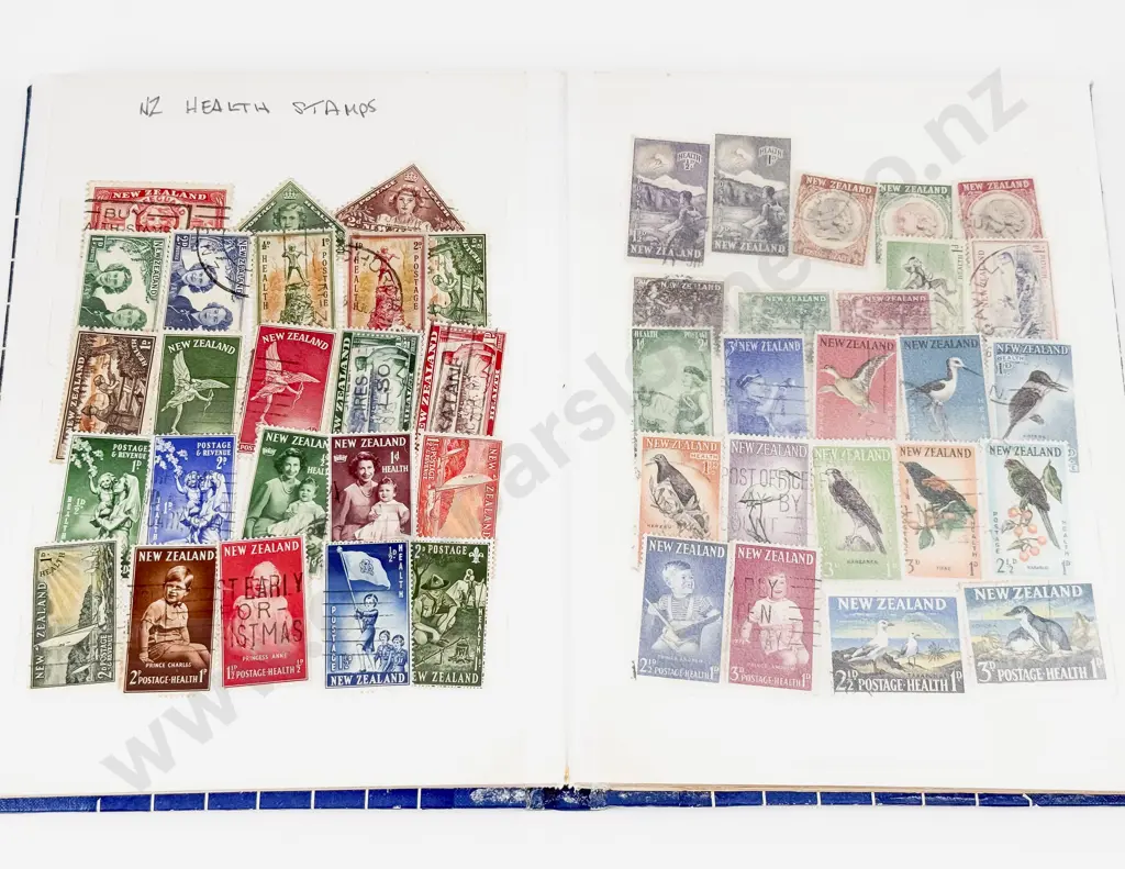 NZ and Various Two Albums FDC's and Stock Book Album of NZ Stamps Image 1++