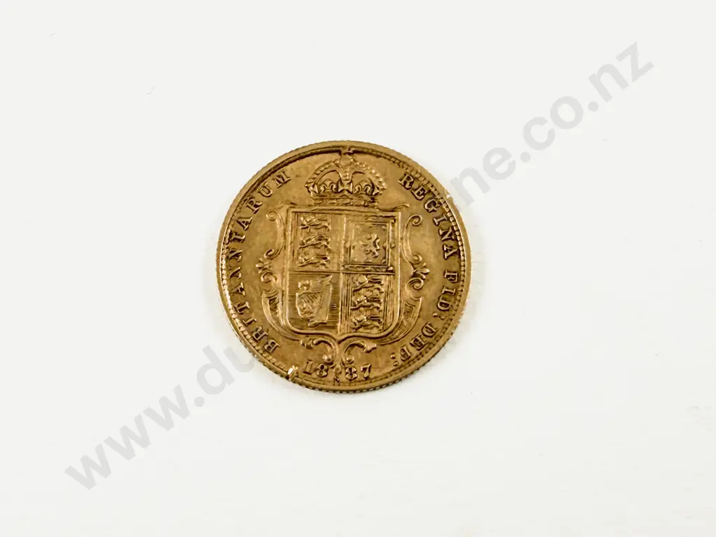 1887 Gold Half Sovereign Image 1++