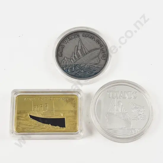 Three Titanic Medallions