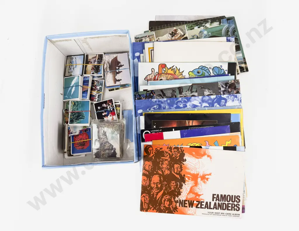 Large Qty NZ Cereal Sanitarium Petrol Company Collecting Cards with Albums Image 1++