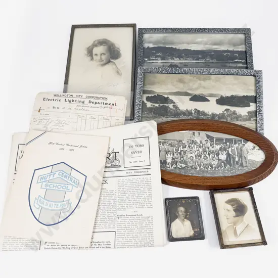 Collection NZ School Vintage Board Photographs - Documents - Two Stewart Island Photos and Portraits