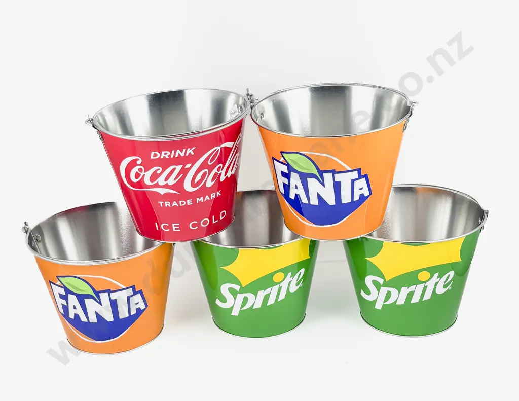 Advertising Buckets Coca Cola Fanta and Sprite (5) Image 1++