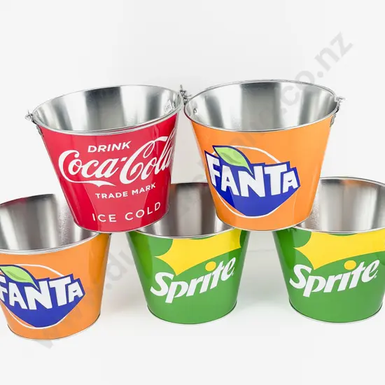 Advertising Buckets Coca Cola Fanta and Sprite (5)