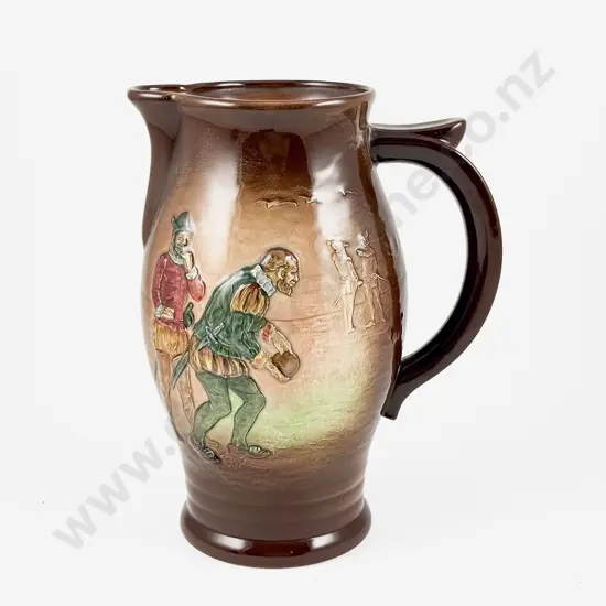 Royal Doulton Shallow Relief Jug - Sir Francis Drake Playing Bowls