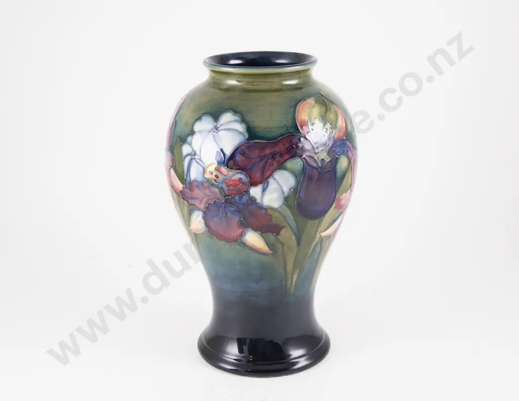 Moorcroft Orchid Pattern Baluster Vase 23cm H Image 1++