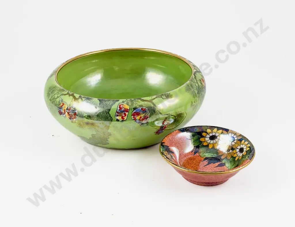 Wilkinson Staffordshire Pottery Lustre Table Fruit Bowl and Maling Dessert Dish Image 1++